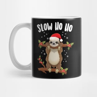 Slow Ho Ho Christmas Sloth Mug